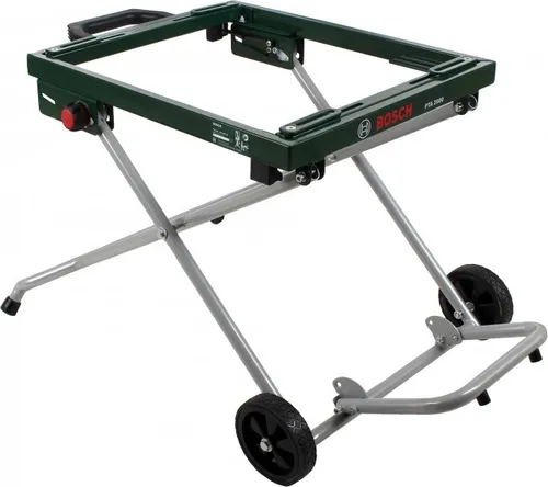 Bosch PTA 2000 Mobiles Untergestell - Ständer für Tischkreissäge und Unterflur-Zugsägen, ideal für mobilen Einsatz mit einfachem Auf- und Abbau und bis zu 125 kg Tragkraft.
