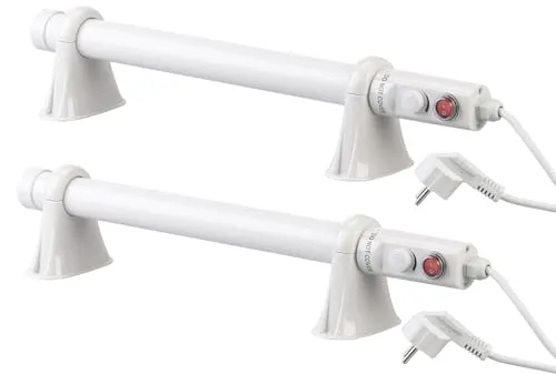 2er-Set elektrische Stabheizungen für Gewächshäuser, 55 W, 51 cm - Heizkabel für Gewächshäuser mit Frostschutzfunktion, ideal zur Temperaturregulierung und zum Schutz Ihrer Pflanzen.