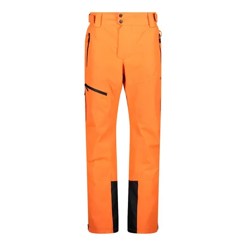 CMP Orange Herren Ski- und Snowboardhose Größe 54 - Herren Outdoor-Skihosen mit ClimaProtect-Technologie, wasserdicht und atmungsaktiv. Ideal für kalte Witterung, bietet maximalen Komfort und Bewegungsfreiheit.