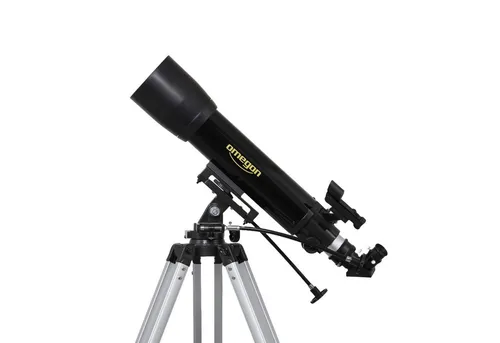 Omegon Teleskop AC 102/660 AZ-3 - Lichtstarkes Kometenteleskop - Teleskope für Einsteiger, ideal für die Beobachtung von Mond, Planeten und Deep-Sky Objekten. Mit 102mm Öffnung und AZ-3 Montierung für präzise Nachführungen.