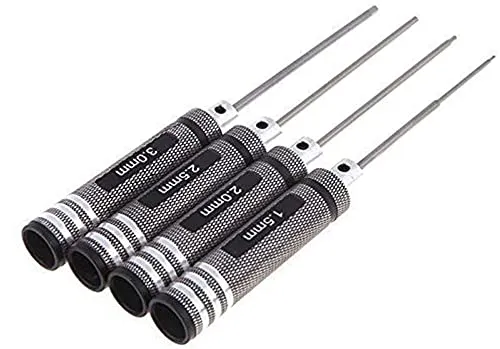 OFKPO 4 Stück Schraubendreher Set,Sechskant Schraubendreher Werkzeug Kit(1.5mm/2mm/2.5mm/3.0mm)