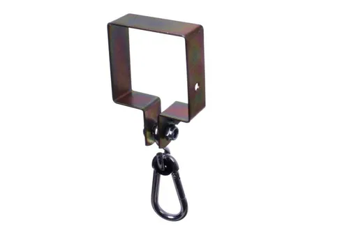 NAJDER Schaukelhaken 90 x 90 mm mit Karabiner 10mm und drehbarem Klemmhaken