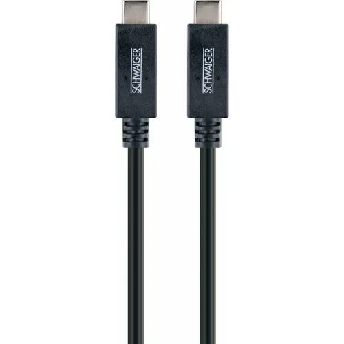 Schwaiger USB-Kabel 3.1 St. C->3.1 TypC 1,00m schwarz von Schwaiger