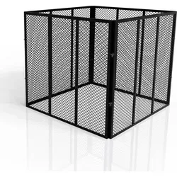 Juskys Metall Komposter für Gartenabfälle in schwarz von Juskys