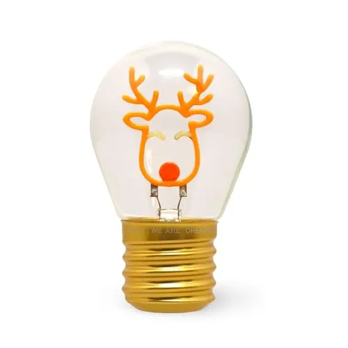 Legami Weihnachten Tischlampe Rentier in Glühbirnenform