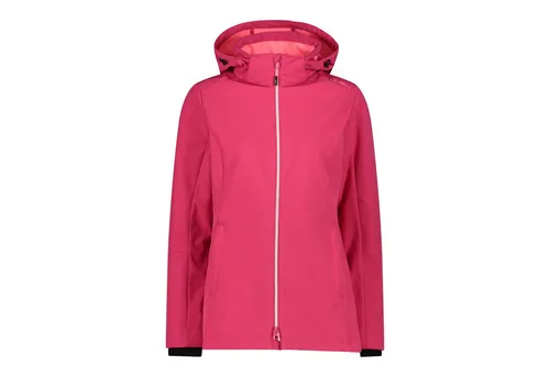 CMP Softshelljacke in Pink, Größe 38 für Damen - Funktionsjacke mit ClimaProtect-Technologie - wasserdicht, atmungsaktiv und winddicht für optimalen Komfort bei Outdoor-Aktivitäten.