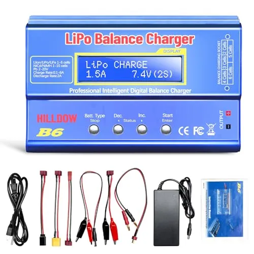B6 Akku-Balance-Ladegerät 80W für RC-Hobby-Akkus