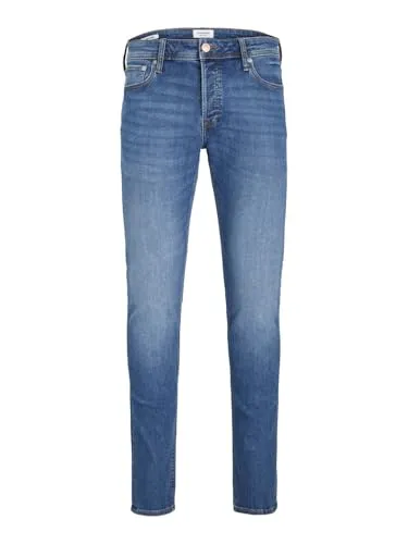 JACK & JONES Slim Fit Jeans Glenn Original SQ 223 - Moderne Slim Fit Jeans mit niedrigem Bund, ideal für einen stylishen Look. Hergestellt aus bequemem Materialmix für optimale Bewegungsfreiheit.