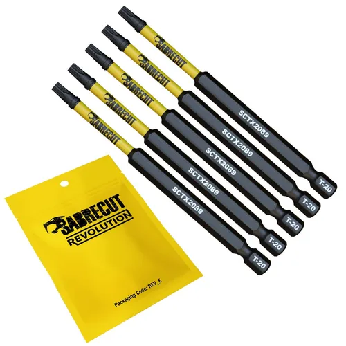 SCTX2089_5 89mm T20 TX20 magnetische Schlagschrauber Bohrer Bits Set Torx... 5 x