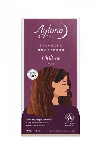 Ayluna Pflanzenhaarfarbe Chilirot 100 g