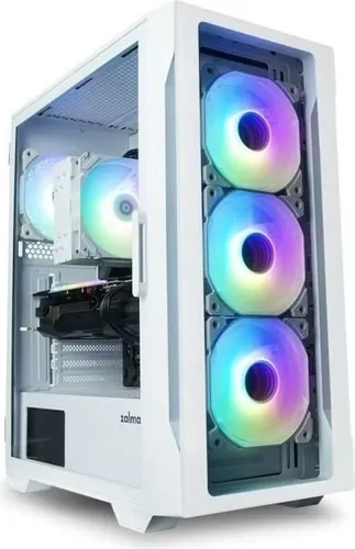 ZALMAN PC case I3 Neo TG White Mid Tower RGB fan x4, white