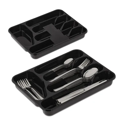 Besteckkasten Besteck-Organizer Schubladeneinsatz Besteckeinlage 5 Fächer