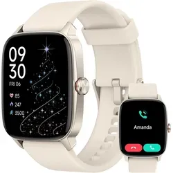 Mingtawn Smartwatch 1.85 Zoll – Bluetooth Fitness Uhr mit IP68 - Moderne Smartwatch mit 1.85 Zoll Display, zahlreichen Fitnessfunktionen wie Schrittzähler und Herzfrequenzmesser. IP68-zertifiziert und mit 710mAh Akku für langen Einsatz.