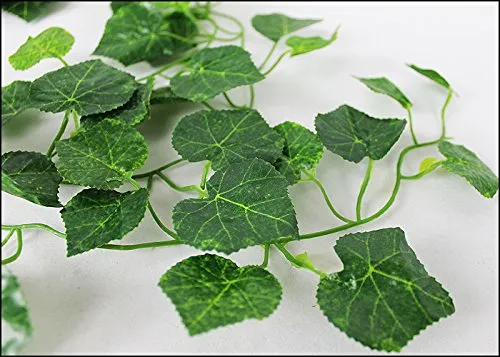 Yudu Künstliche Efeu Efeugirlande Efeuranke Kunstpflanzen ca.205cm (Nr.02)