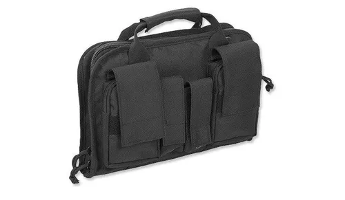 Mil-Tec Unisex Pistolentasche 16194302 – Mehrfarbig, One Size - Gürteltasche mit zwei Magazintaschen, Molle-System und mehreren Reißverschlussfächern, ideal für Waffenliebhaber und optimale Aufbewahrung.