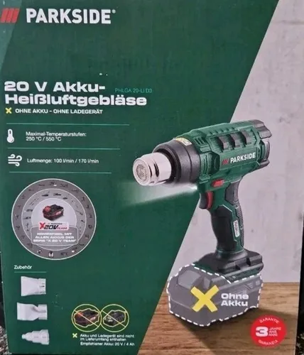 PARKSIDE X20V Akku-Heißluftgebläse