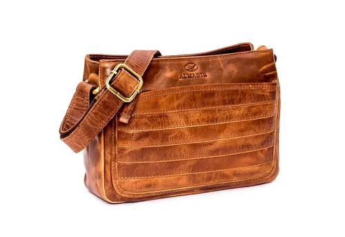 ALMADIH Umhängetasche AYA – Elegante Leder Damentasche - Umhängetasche aus hochwertigem Deluxe-Leder, kompaktes Design mit durchdachter Innenaufteilung für optimale Organisation und schnellen Zugriff auf Essentials.