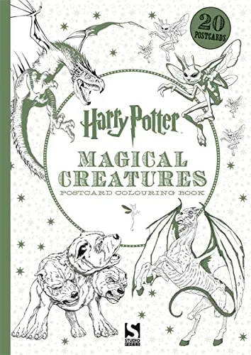 Harry Potter Magical Creatures Postcard Colouring Book: 20 postcards to colour. By Warner Brothers