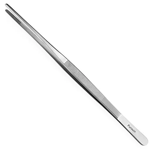 Purovi Extra Lange Pinzette (30 cm) aus Edelstahl von Purovi
