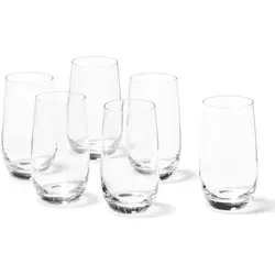 Leonardo Becher-Set Tivoli, 6-teilig, Klar, Glas - Gläser-Set aus robustem TEQTON®-Glas, ideal für jeden Anlass. Perfekt zum Servieren von Getränken wie Wasser oder Saft mit einem Fassungsvermögen von 390 ml pro Glas.