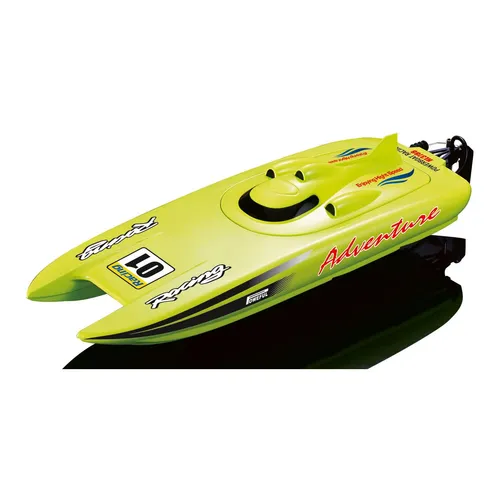 Amewi Rennkatamaran Adventure - Schneller RC-Katamaran in grün - RC-Modelle - Erlebe rasante 30 km/h mit dem 45 cm langen Rennkatamaran, ausgestattet mit 2,4 GHz Fernsteuerung für präzise Kontrolle.