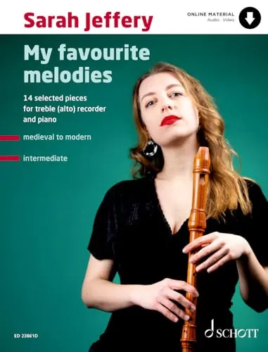 My Favourite Melodies: 14 Selected Pieces - Altblockflöte und Klavier - Opern Noten mit 14 sorgfältig ausgewählten Stücken, ideal für Blockflötenliebhaber und Klavierspieler, die harmonische Melodien genießen möchten.