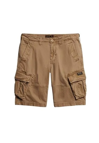 Superdry Herren Core Cargoshorts Rotbraun Kaki 30 - Herren-Shorts mit lässiger Passform und sechs praktischen Taschen, ideal für einen authentischen Vintage-Stil und bequem in jeder Situation.