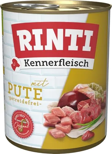 RINTI Kennerfleisch Nassfutter für Hunde, 12 x 800 g von RINTI
