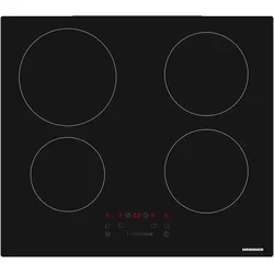 Heinner HBHI-M4ZBSTC Einbau-Induktionskochfeld 60 cm, 4 Kochzonen, Touch Bedienung, Schwarzes Glas - Schwarz