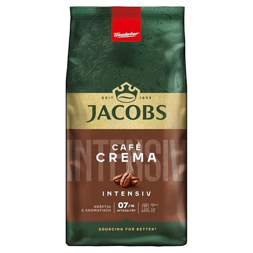 Jacobs Cafe Crema Intensiv Kaffeebohnen 1 kg von Jacobs