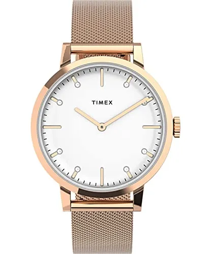Timex Damen Analog Uhr Mit Edelstahl Armband Midtown