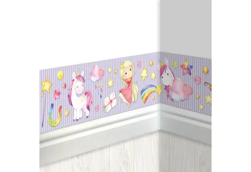 PAPIERDRACHEN Bordüre Papierdrachen Kinderbordüre, Bordüre für das Kinderzimmer