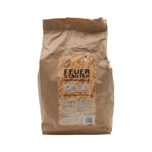 FLAMMINO® 200 Grillanzünder aus Holzwolle & Wachs 2,5 kg Kaminanzünder Ökologischer Feueranzünder für Grill, Ofen & Kamin