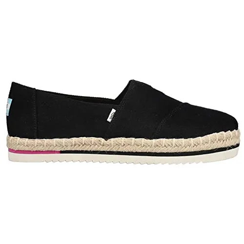 Toms Natural Heavy Twill Halbschuhe Schwarz-36 - Stylische und bequeme Halbschuhe aus schwerem Twill, perfekt für den Alltag und umweltfreundlich hergestellt.
