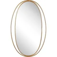 Wandspiegel BESSON 55 cm x 90 cm in gold von Beliani