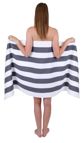 Betz Saunatuch Badetuch XXL Berlin mt Streifen Größe 70 x 180 cm, 100% Baumwolle (1-St)
