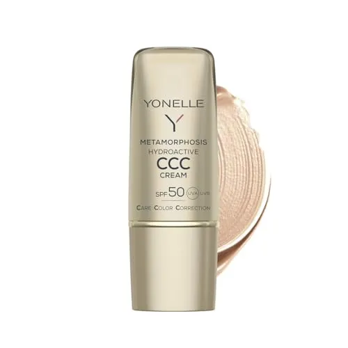 Yonelle Metamorphosis tönende Feuchtigkeitscreme SPF 50 Farbton 02 Sun Touch 30 ml - CC Creme für Damen, die sofort verschönert und pflegt. Mit SPF 50 schützt sie die Haut und sorgt für einen einheitlichen Teint – ideal für einen natürlichen Look!