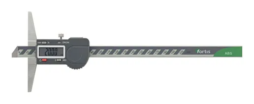 Fortis Digital-Tiefenmessschieber 200 mm - Präziser Digital-Tiefenmessschieber mit 0,01 mm Ablesung, ideal für exakte Messungen. Robuste Bauweise und praktische Funktionen garantieren einfache Handhabung und zuverlässige Ergebnisse.