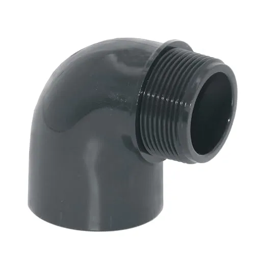 HAF 1x PVC Fittings Winkel 90° mit 50mm x 2