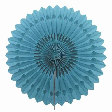 Creativery 1 Papierfächer 25cm (türkis 340) // Deko Papier Fächer Rosetten Blumen Raumdeko Papierrosetten Hängedeko