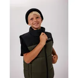 Name It Steppweste NKMMOLE VEST PB - grün 158 EU - Funktionsjacke aus 100% Nylon, pflegeleicht und ideal für aktive Kinder. Mit durchgehendem Reißverschluss und praktischen Eingrifftaschen für zusätzlichen Komfort.