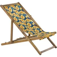 Beliani Gartenliege Set mit wechselbaren Bezügen