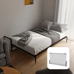 WallBedKing Schrankbett Morphy, Schwarz, 190x120 cm, modular - Modulares Wandbett-System für kompakte Räume, flexibel in Größe und Ausrichtung. Ideal für moderne Wohnungen und multifunktionale Wohnbereiche.