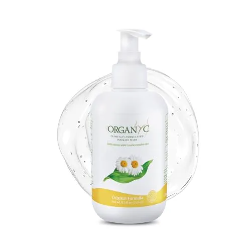 Organyc Intimpflege Waschlotion mit Kamille für empfindliche Haut, frei von Chlor, Parabenen, SLS, SLES und synthetischen Duftstoffen, dermatologisch getestet - 250ml