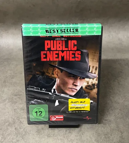 Public Enemies - DVD mit Johnny Depp - Actionfilm aus 2009, FSK 12, im PAL-Format. Erlebe die spannende Geschichte von Johnny Depp in dieser kultigen Standardausgabe auf DVD.