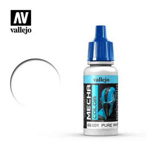 VALLEJO MECHA COLOR 69001 PURE WHITE 17ml (Acrylic Paint)