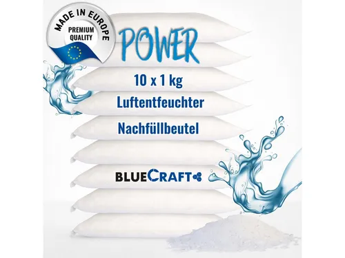 BlueCraft Luftentfeuchter-Nachfüllpack 10x 1kg