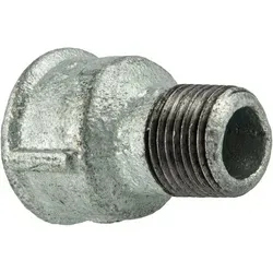 Gebo - Temperguss-gewindefitting Verzinkt Reduziermuffe, Ig X Ag 1 1/2 X 1 Zoll, Typ 246, Dvgw
