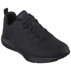SKECHERS UNO LITE-LIGHTER ONE Herren Sneaker - Sneaker aus Lederimitat in Schwarz, ideal für den Alltag mit Skechers Memory Foam für optimalen Tragekomfort und Dämpfung.