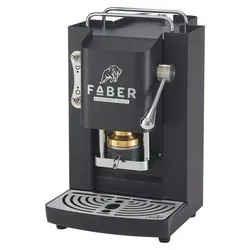 Faber Pro Deluxe 3.0 Black Chrom ESE Pad Kaffeemaschine - Elegante Kaffeepadmaschine in Schwarz für köstlichen Espresso. Ideal für Zuhause, mit einfacher Handhabung und hochwertiger Verarbeitung.